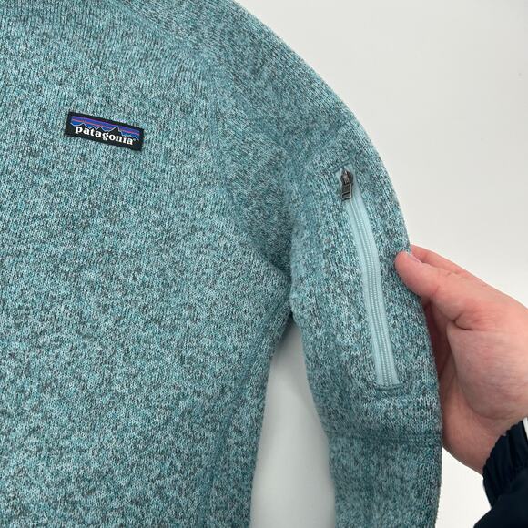 Women's Patagonia Better Sweater Quarter 1/4-Zip Pullover Fleece Sweatshirt Sz M - Picture 3 of 6